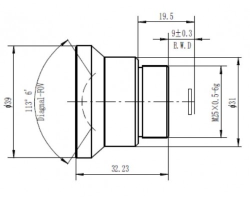 4.3mm f/1.0 Athermalized Lenses for LWIR Thermal Imaging Camera